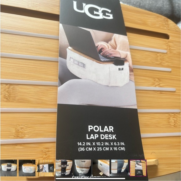 UGG Polar Lap Desk New Laptop Fur  Like Cream - Picture 5 of 5